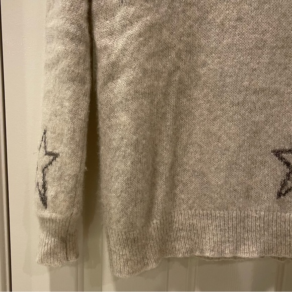 360cashmere Metallic Silver Star Sweater - Picture 7 of 13